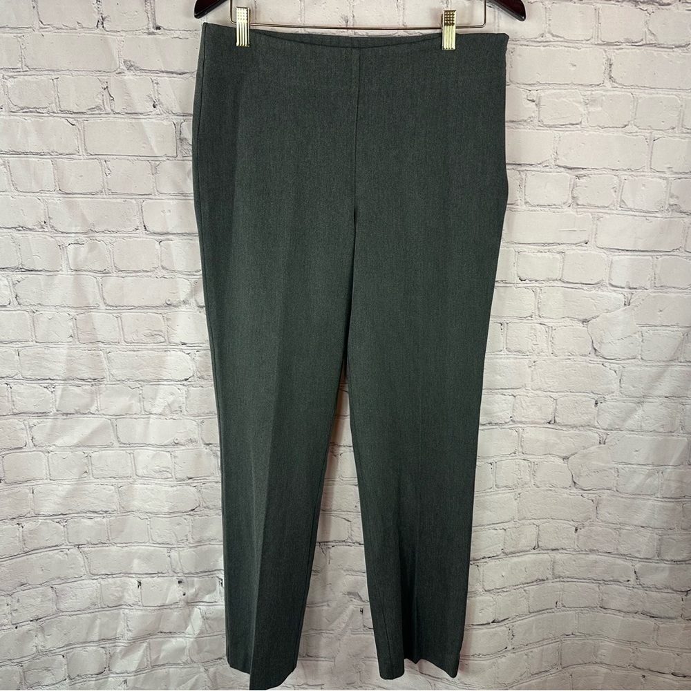 Talbots Charcoal Gray classic side zip Pants classic office neutral